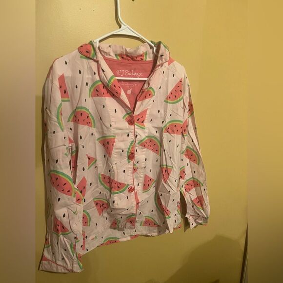 PJ salvage watermelon pajama top M - Picture 2 of 8